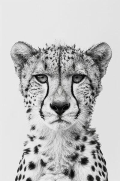 Gepard Blick Leinwandbild