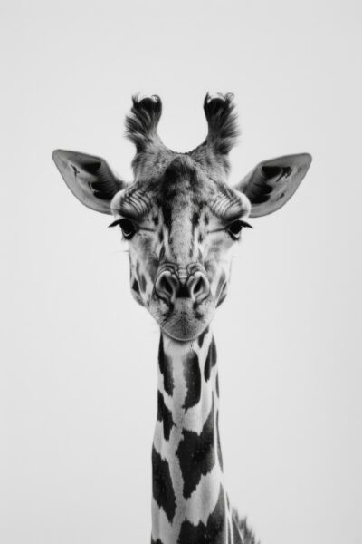 Giraffe Frontal Poster