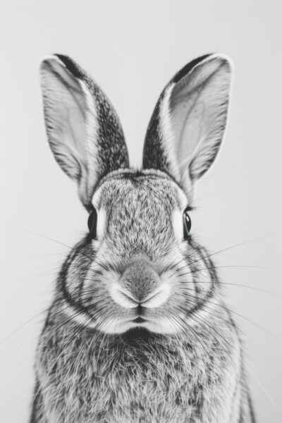 Kaninchen Porträt Poster