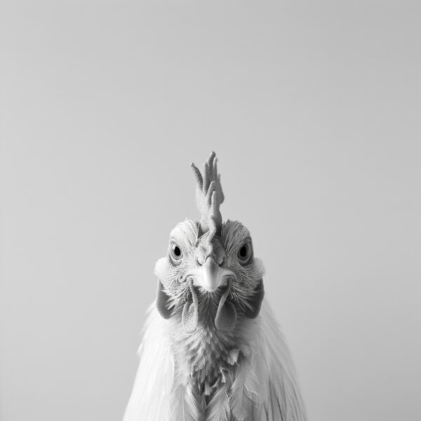 Hahn Frontal Leinwandbild