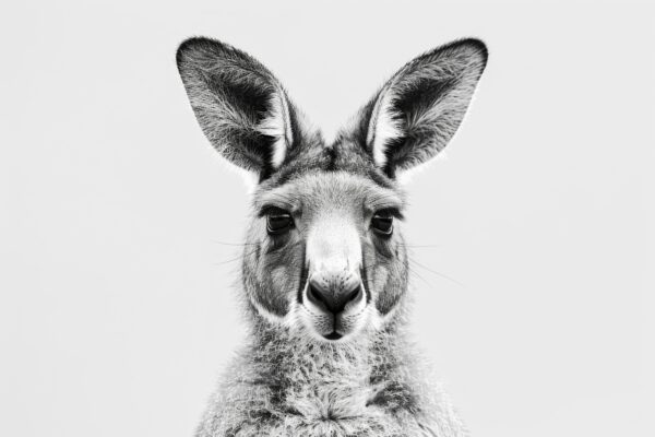 Känguru Kopf Frontal Poster