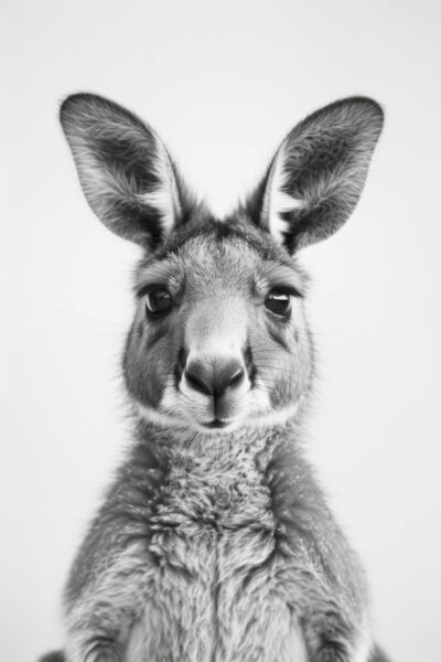 Känguru Frontal Gerahmt