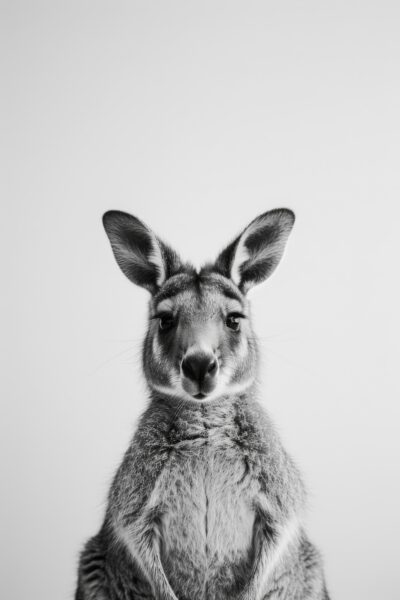 Känguru Frontal Leinwandbild