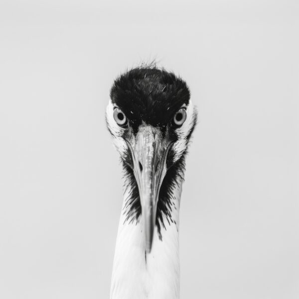 Kranich Blick Gerahmt