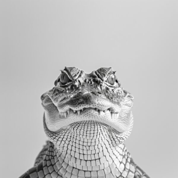 Krokodil Kopf Gerahmt