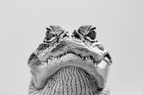 Krokodil Zähne Frontal Poster