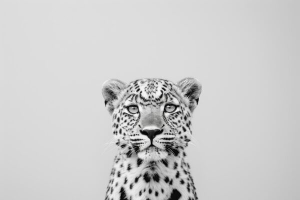 Gepard Kopf Frontal Leinwandbild