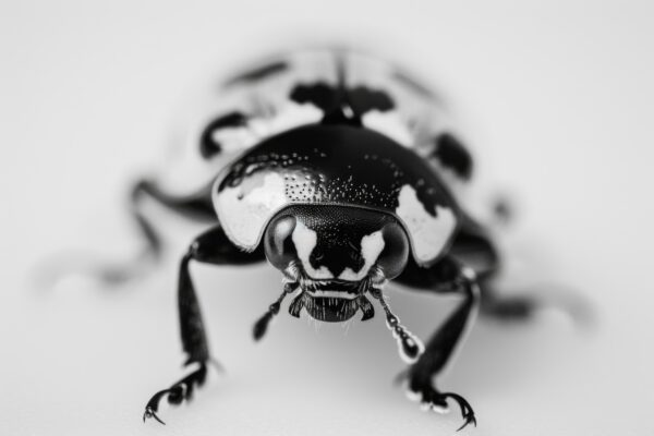 Marienkäfer Kopf Detail Gerahmt