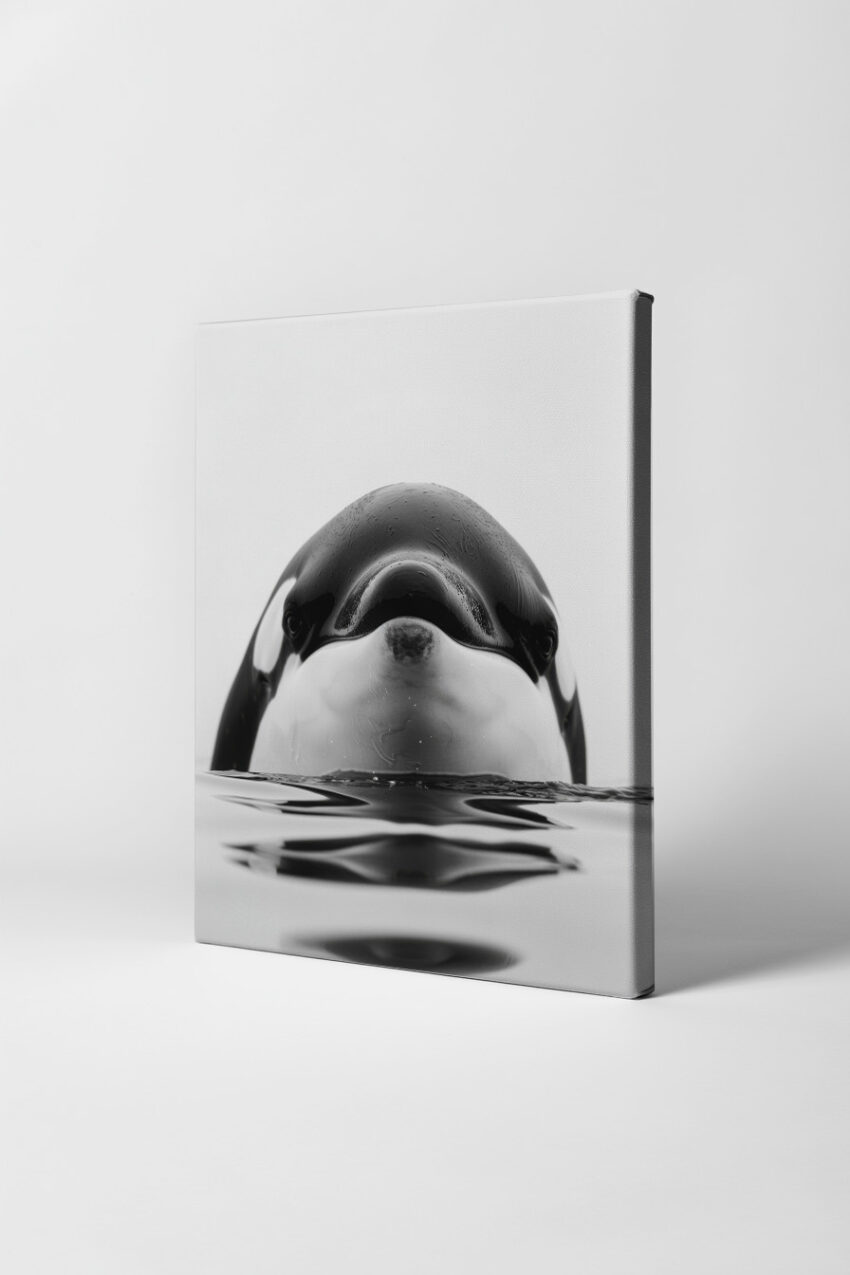 Fotografie Poster Orkawal Nahaufnahme Schwarzweiß Wasser