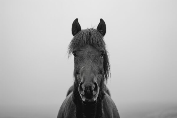 Pferd Portrait Gerahmt