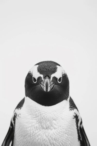 Pinguin Frontal Leinwandbild