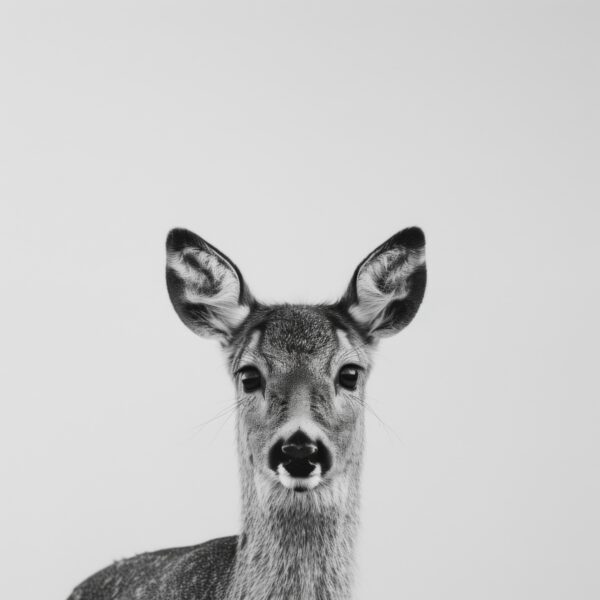 Hirschjunge Blick Leinwandbild