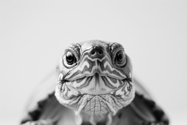 Schildkröte Blick Detail Leinwandbild