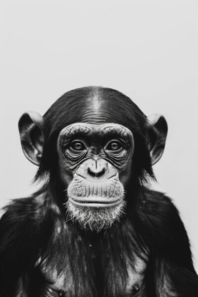 Schimpanse Nahaufnahme Poster