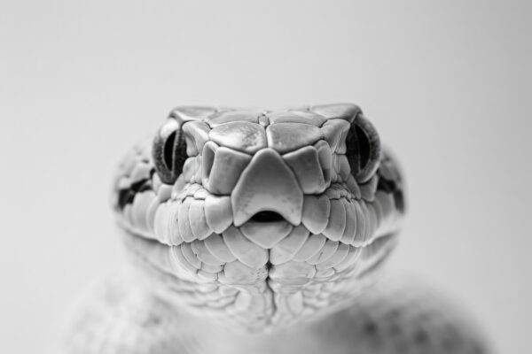 Schlange Kopf Nah Gerahmt