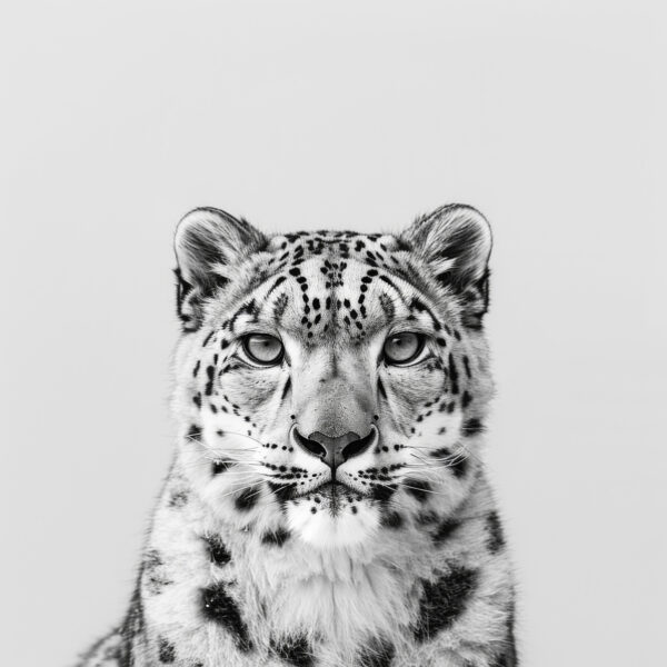 Schneeleopard Porträt Poster