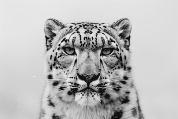 Schneeleopard Kopf Leinwandbild