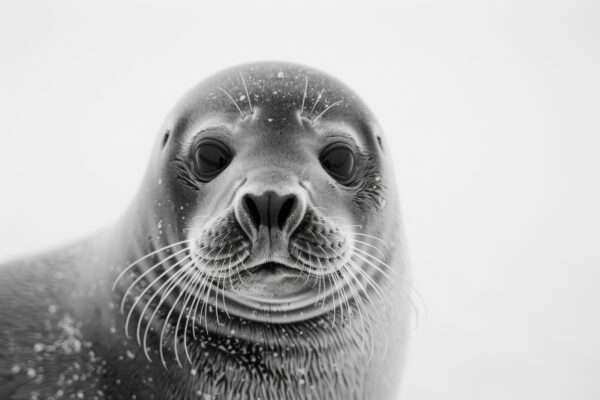 Robbe Schnauze Detail Leinwandbild