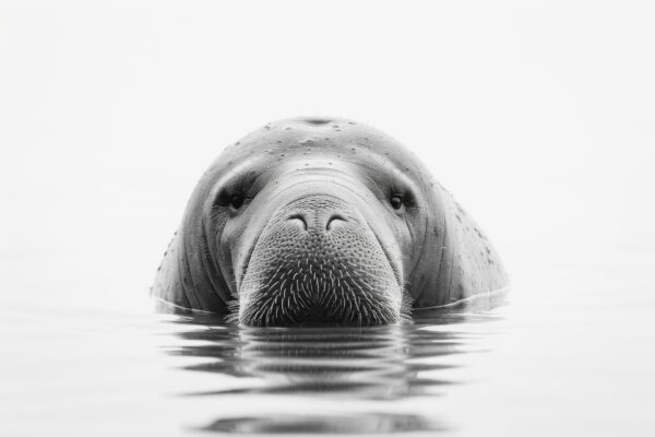 Seeelefant Kopf Gerahmt