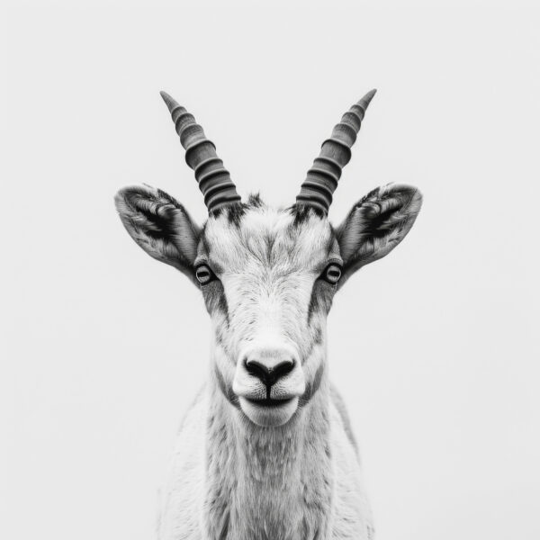 Ziege Frontal Leinwandbild