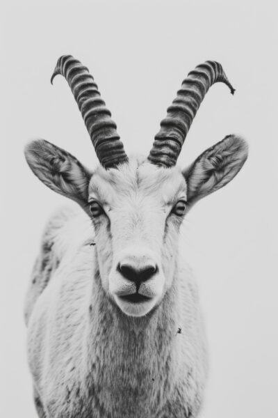 Steinbock Portrait Poster