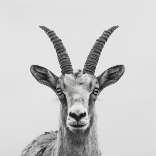 Steinbock Porträt Poster