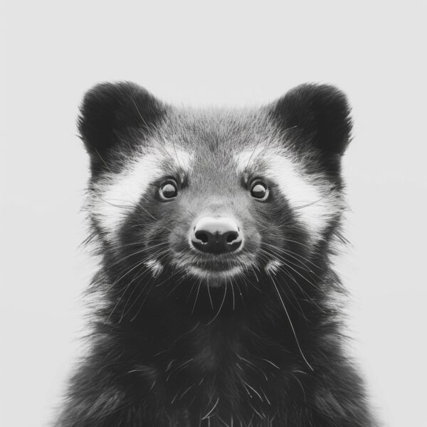 Marderhund Porträt Poster