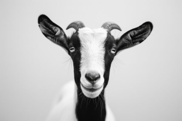 Ziege Blick Frontal Leinwandbild