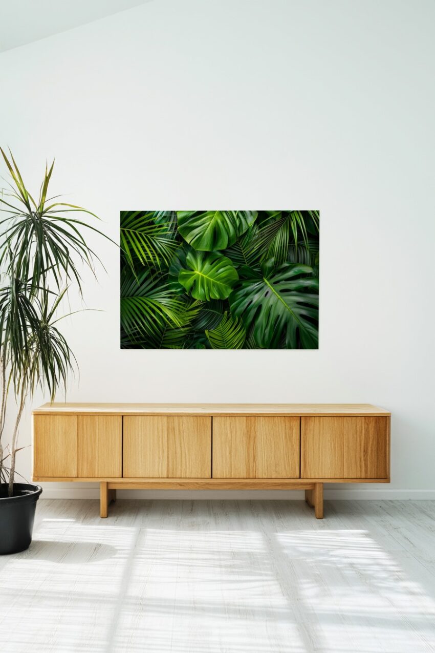 Fotografie Poster Monstera Blätter grün tropisch