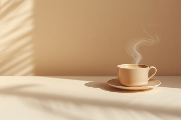 Kaffeetasse Dampf Gerahmt