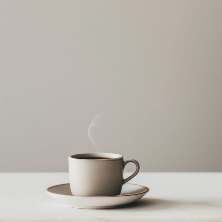Fotografie Poster Tasse Kaffee minimalistisch neutral