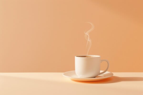 Tasse Dampf Leinwandbild