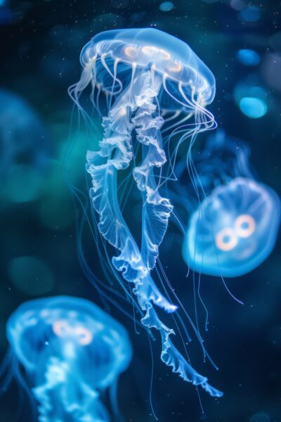 Qualle im Wasser Poster