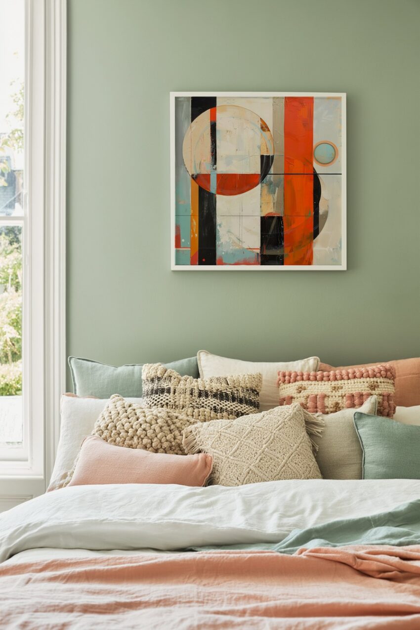 Abstrakt Poster Kreise Orange Geometrisch Struktur