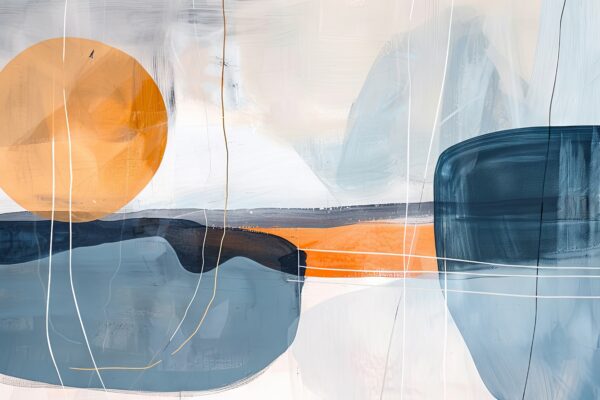 Abstrakte Landschaft Gerahmt