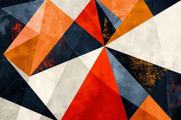 Geometrie Farbtupfer Poster