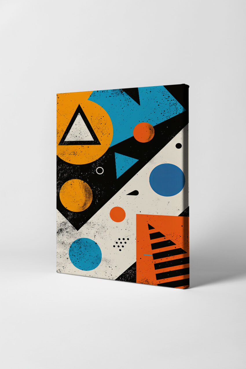 Grafikdesign Poster Geometrie bunt kontrastreich