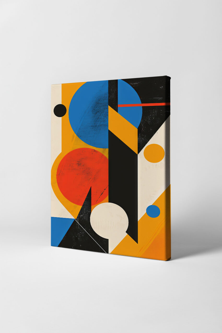 Grafikdesign Poster abstrakte Komposition bunt geometrisch