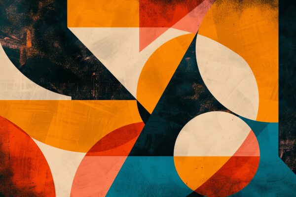 Formen Collage Leinwandbild