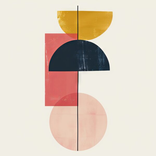 Geometrisches Arrangement Balance Leinwandbild