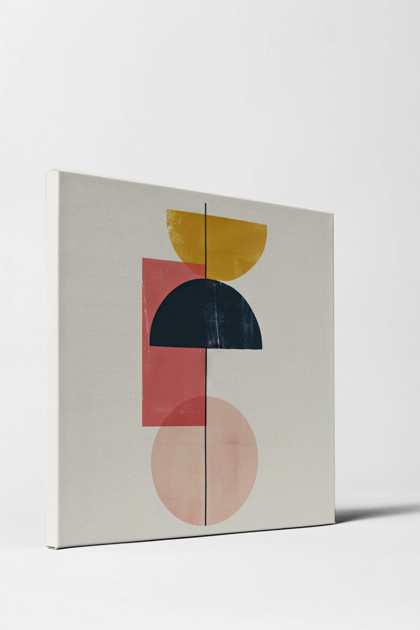 Grafikdesign Poster geometrisches arrangement abstrakt farbig