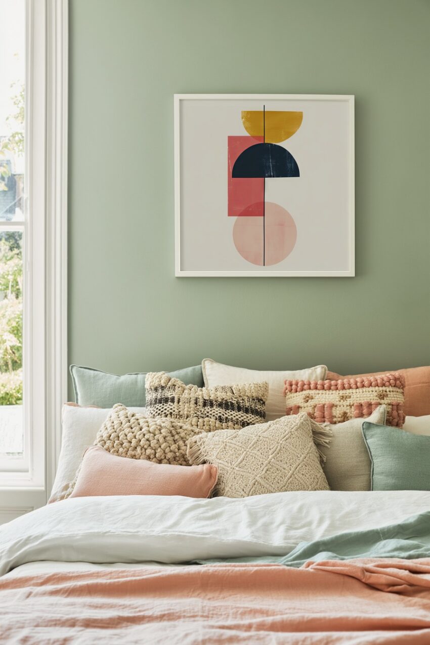 Grafikdesign Poster geometrisches arrangement abstrakt farbig