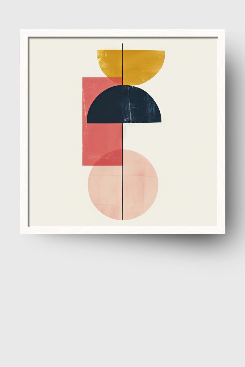 Grafikdesign Poster geometrisches arrangement abstrakt farbig