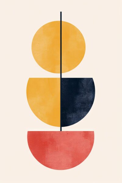 Abstrakte Formen Balance Leinwandbild