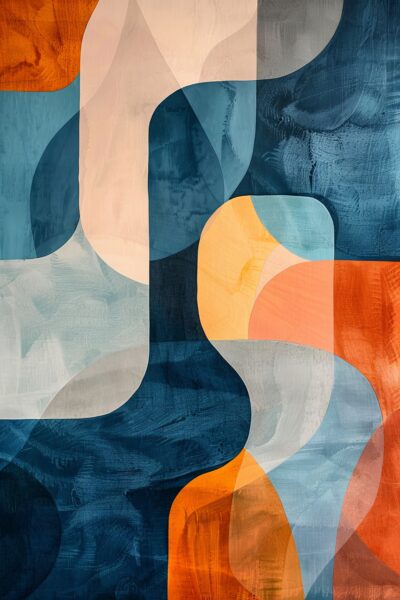 Abstraktion Bunt Poster