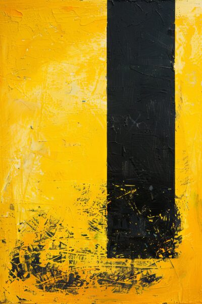 Schwarzer Streifen Poster