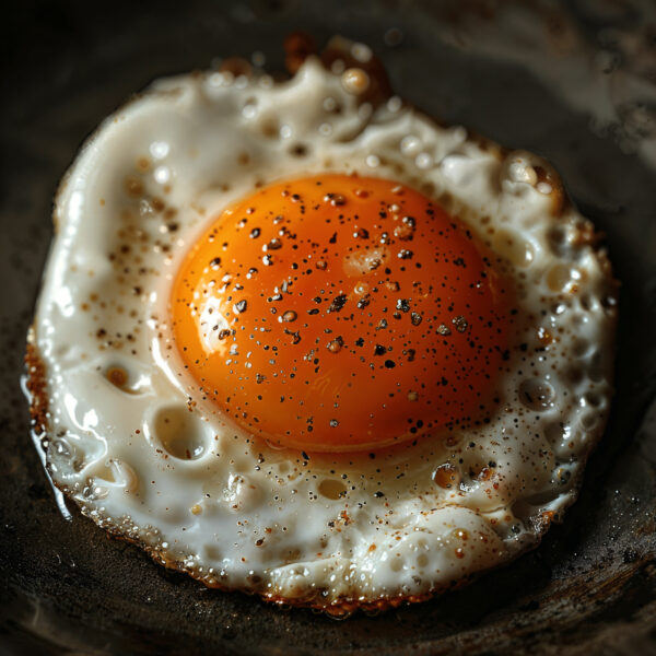 Spiegelei Pfeffer Leinwandbild