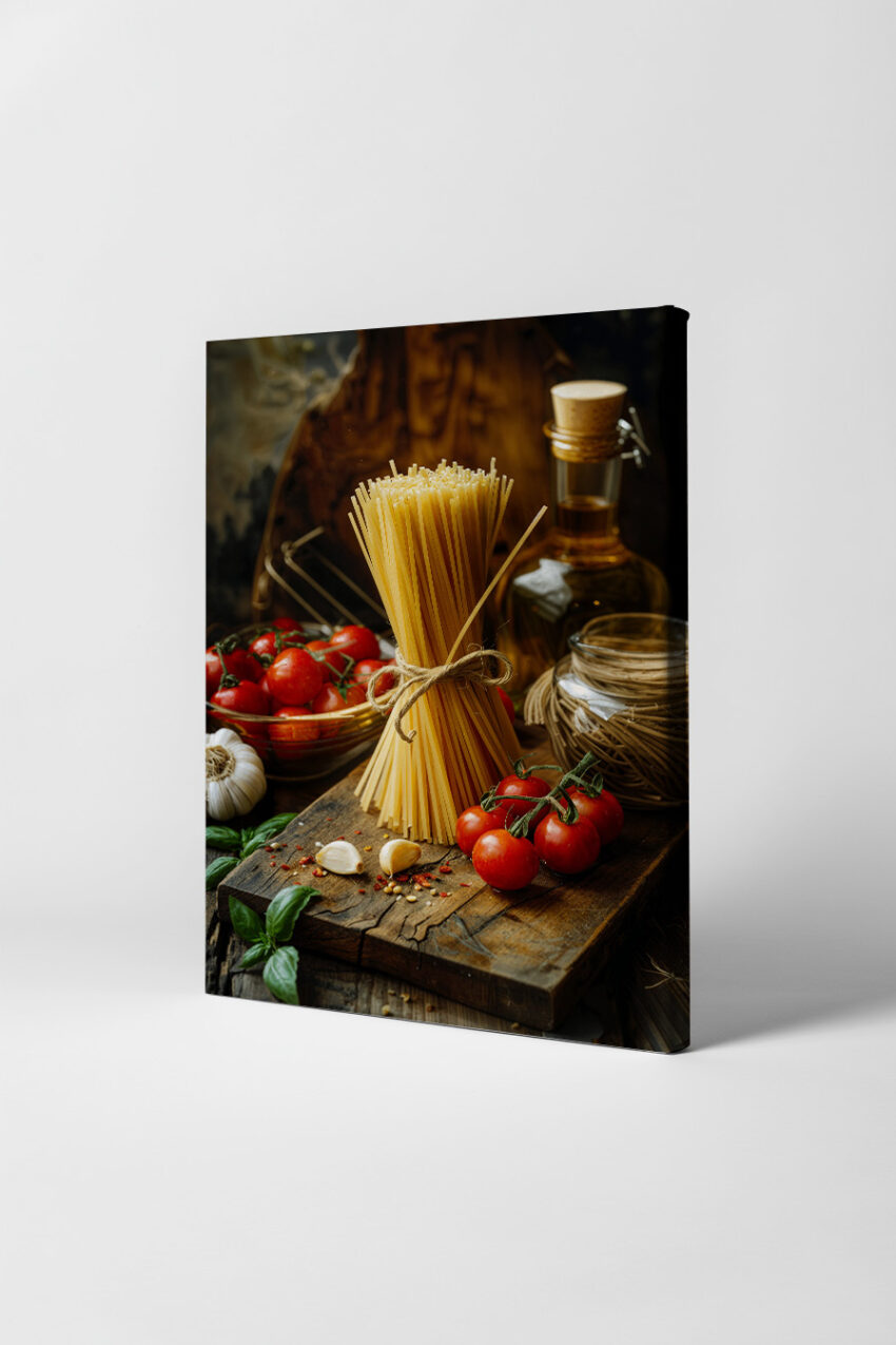 Fotografie Poster Spaghetti Bündel rustikal warm