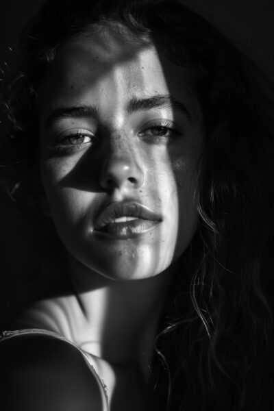 Frau Sonnenstreifen Gerahmt