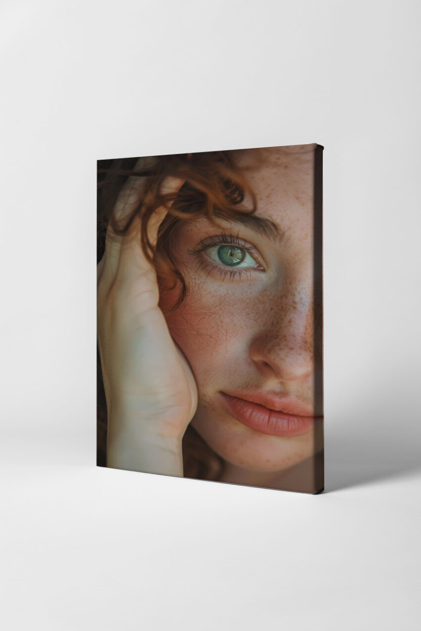 Fotografie Poster Auge Nahaufnahme grün scharf